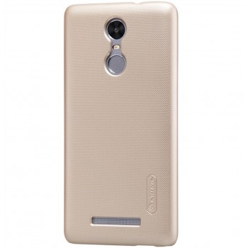 Redmi Note 3/Note 3 Pro dėklas auksinė "Nillkin" Frosted Shield + plėvelė